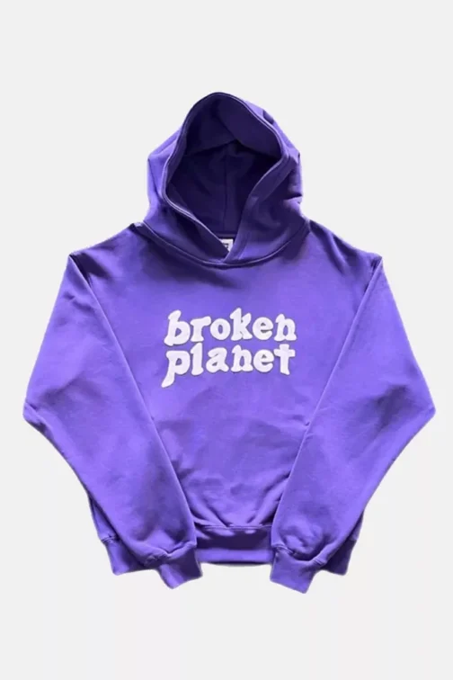 Purple Broken Planet Hoodie