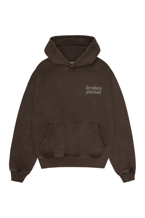 Broken Planet Washed Soot Hoodie - Brown