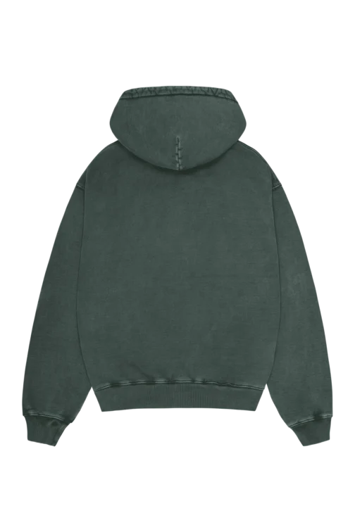 Broken Planet Washed Soot Hoodie - Green - Image 2