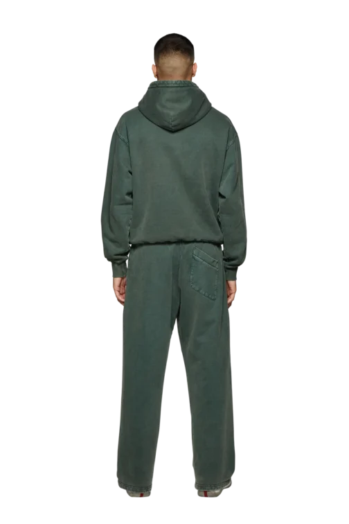 Broken Planet Wide Leg Sweatpants Green - Washed Soot - Image 5