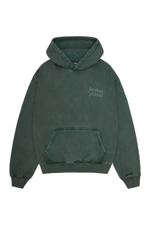 Broken Planet Washed Soot Hoodie - Green