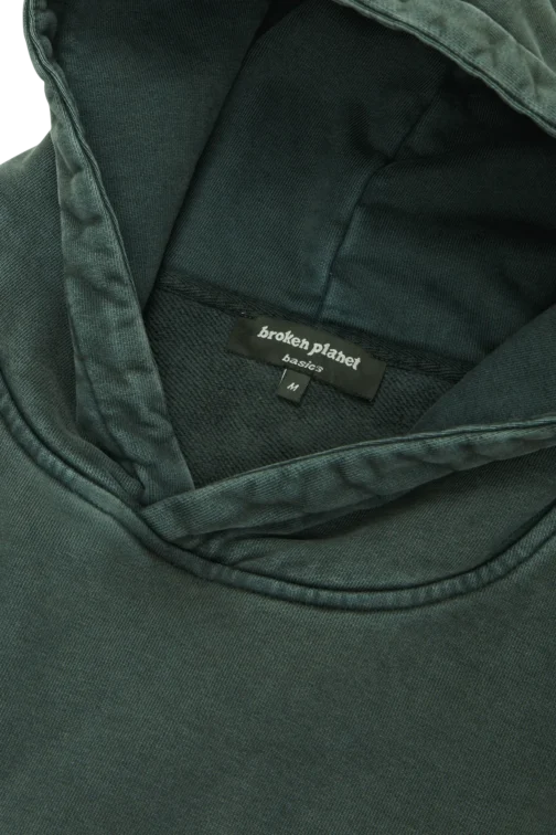 Broken Planet Washed Soot Hoodie - Green - Image 8