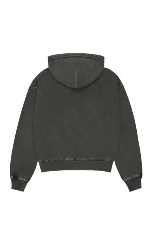 Broken Planet Washed Soot Zip Up Hoodie - Black - Image 2