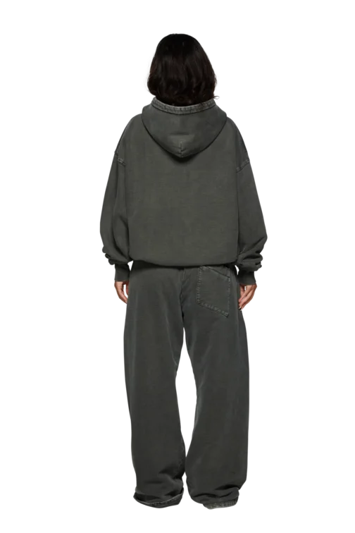 Broken Planet Washed Soot Zip Up Hoodie - Black - Image 5