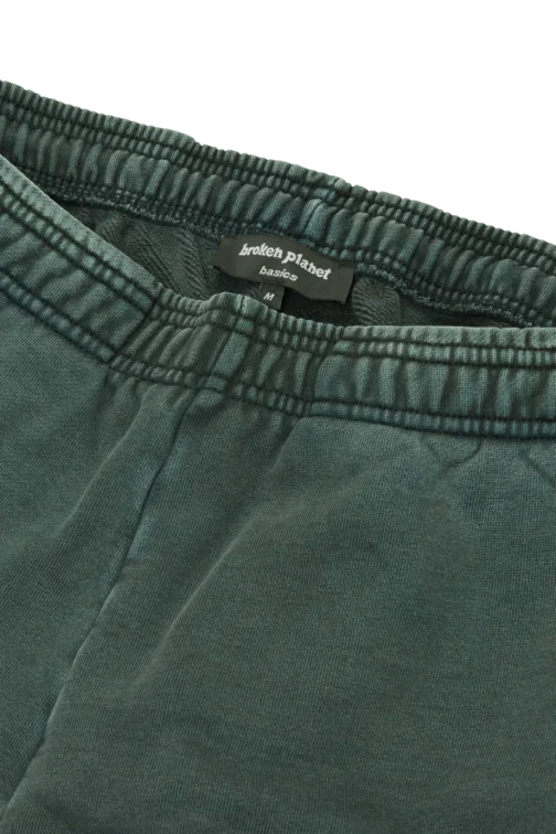 Broken Planet Wide Leg Sweatpants Green - Washed Soot - Image 4