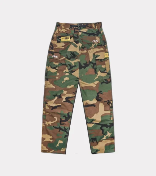 Corteiz Guerillaz Cargos Woodland Camo - Image 2