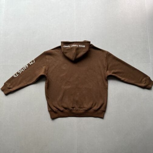 Brown Broken Planet Hoodie - Image 11